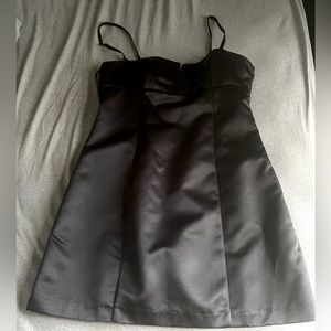Semi-formal satin dress